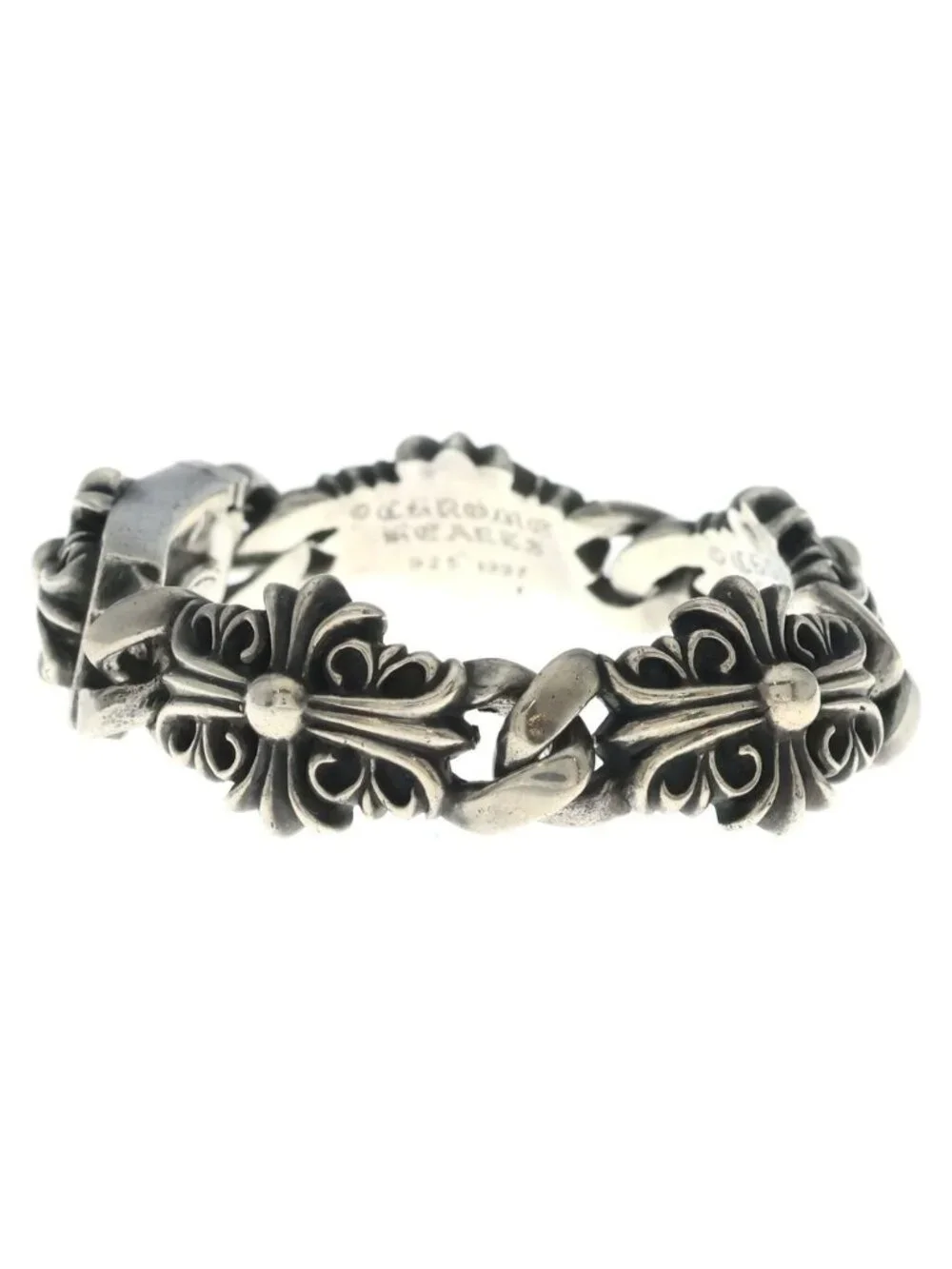 Chrome Hearts Keeper Link Silver Bracelet